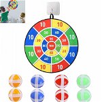 Joc de darts cu 8 bile pentru copii JINYUNMIN, textil, multicolor, 36 cm