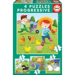 Puzzle 6+9+12+16 Farm Animals 17145