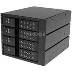 4-Bay Mobile Rack Backplane - Trayless Hot Swap Mobile Rack Backplane for 3.5in SAS II/SATA III - 6 Gbps HDD (HSB4SATSASBA) - storage mobile rack, StarTech