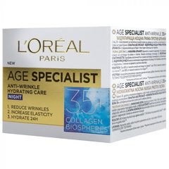 Crema Antirid de Noapte L'Oreal Paris Hyaluron Specialist, 50 ml, Crema L'Oreal Paris Antirid, Crema Fata Antirid, Crema Ten Antirid, Crema Anti Imbatranire, Crema L'Oreal Anti Imbatranire, Crema Fata Anti Imbatranire, Crema Anti-Rid cu Acid Hialuronic