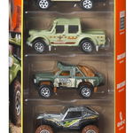 MATCHBOX SET 5 MASINUTE METALICE MBX ADVENTURE II SCARA 1:64