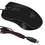 Mouse gaming, 7 butoane, forma ergonomica, iluminare LED, 13x7x4cm, negru, DUNMOON