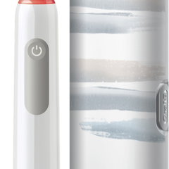 Periuta de dinti electrica Oral-B Pro 3 3500, Curatare 3D, 3 programe, 1 Incarcator, 1 Capat, Trusa de calatorie, Alb