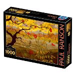 Puzzle Paul Ranson - Puzzle adulți 1000 piese - Apple Tree with Red Fruit, D-Toys