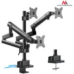 Desk holder 3 LED monitors, 2xUSB3.0 17-27'' 3x7kg, vesa 100x100, MC-811, MACLEAN