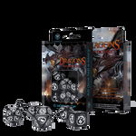 Dragons Dice Set black & white, Fantasy Flight Games