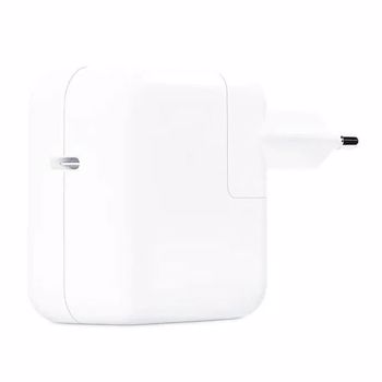 Incarcator retea Apple MY1W2ZM/A, 30W, Type-C, Alb