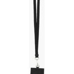 Neil Barrett Removable Lanyard Leather Badge Holder Black, Neil Barrett