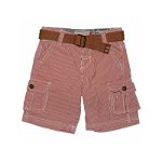 Pantaloni scurti rosii cu dungi si curea (3222), 6 ani 116 cm, Mayoral
