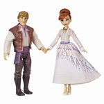 Hasbro - Set papusi Anna si Kristoff , Disney Frozen 2, Multicolor