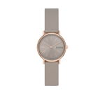 Skagen, Ceas quartz cu o curea de piele ecologica, Gri