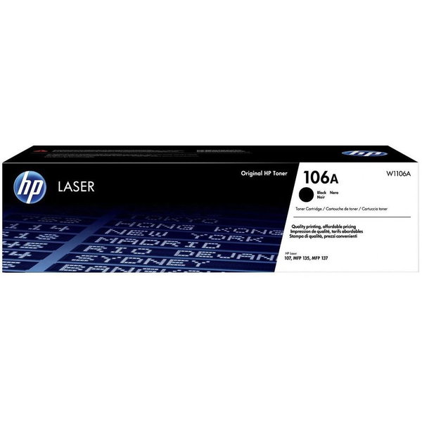 Toner 106A W1106A 1000 Pagini Negru, HP
