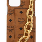 MCM Cover For Iphone 12/12 Pro With Chain Embellishment Brown