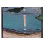 Tablou pictura Lumina lunii de Edvard Munch 2123 - Material produs:: Tablou canvas pe panza CU RAMA, Dimensiunea:: 80x120 cm, 