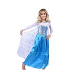 Rochie carnaval printesa Elsa Frozen, IdeallStore®, 7-9 ani , Albastru , Halloween, IdeallStore