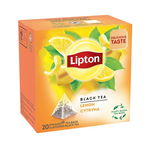 Lipton Lemon Black Tea ceai piramida 20 buc, Lipton