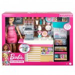 Set cafenea Barbie, Mattel, Plastic, Multicolor