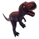 Figurina dinozaur T-Rex din cauciuc cu sunete, maro, 46 cm, OEM