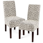 Husă multielastică 4Home Comfort Plus penntru scaun, bej, 40 - 50 cm, set 2 buc., 4Home