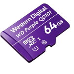 Purple 64GB Surveillance microSD XC Class, WD