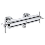 Baterie dus Grohe Atrio, 1/2, montare pe perete, valva ceramica, protectie reflux, Crom, Grohe