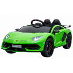 Masinuta electrica Chipolino Lamborghini Aventador SVJ green cu roti Eva