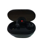 Casti Wireless TWS EDAR® cutie de incarcare, Bluetooth 50, raza de actiune 10m, microfon incorporat, Negru, SIKS