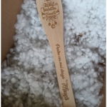 Spatula din lemn Engros personalizata cu model de Craciun, "Pentru cea mai draga Moasa", 