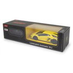 Masina cu telecomanda Lamborghini Aventador SVJ galben scara 1: 24, Rastar, 