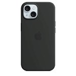 Husa de protectie Apple Silicone Case with MagSafe pentru iPhone 15, Black