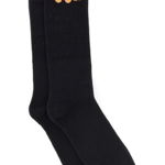 Palm Angels High Socks With Teddy BLACK, Palm Angels