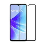 Folie de sticla compatibila Oppo A77, Case Friendly, Lipire Completa, 9H, Negru