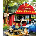 Puzzle SunsOut - Tom Wood: The Ice Cream Barn, 1.000 piese (Sunsout-28858), SunsOut