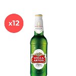 Bax 12 bucati bere blonda Stella Artois, 5% alc., 0.66L, sticla, Belgia