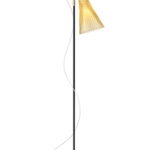 Lampadar Kartell K-LUX design Rodolfo Dordoni h 165cm negru-galben, Kartell