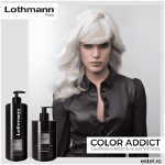 Masca nuantatoare pentru par blond nuante reci Silver Color Addict Lothmann, 450 ml, United Color Addict