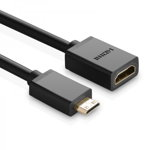 Adaptor UGREEN 20137 Mini HDMI la HDMI, 22cm (negru) - 821372