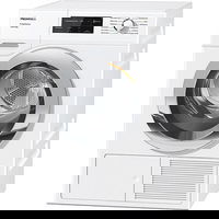 Uscator de rufe Miele TSF 643 WP, Pompa de caldura, 8kg, Clasa A+++, FragranceDos, EcoDry, EcoSpeed, Alb, Miele