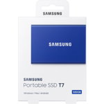 SSD extern Samsung T7 portabil 500GB USB 3.2 Indigo Blue
