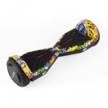 Hoverboard AirMotion H1 Yellow Graffiti 6 5 inch, AirMotion