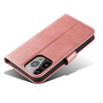 Husa Magnet Wallet Stand compatibila cu iPhone 15 Plus Pink, OEM