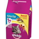 Hrana uscata pentru pisici adulte Whiskas Sterile, cu pui, 1.4 kg Hrana uscata pentru pisici adulte Whiskas Sterile, cu pui, 1.4 kg