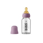 BIBS Baby Glass Bottle 110 ml biberon pentru sugari Mauve 110 ml, BIBS