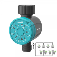 Controller / Programator de irigare automat cu timer/temporizator RainPoint programare manuala durata si frecventa pentru aspersoare picuratoare sere turcoaz