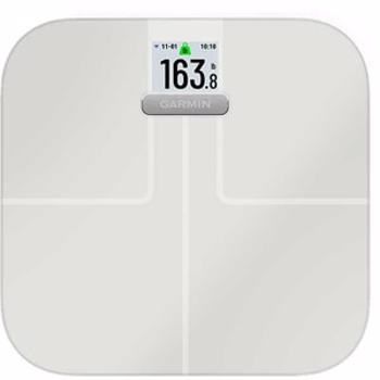 Cantar corporal Smart GARMIN Index S2, 180 kg, Wi-Fi, sticla securizata, alb