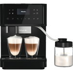 Espressor de cafea Miele automat CM 6560 MilkPerfection Black PearlFinish, 15 bar, 1,8 L, WiFiConnect, BrilliantLight, OneTouch for Two, AromaticSystem, Crem, 1500W, 1.8L