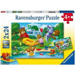 Puzzle Ursi In Camping, 2X24 Piese