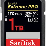 Card memorie SanDisk Extreme PRO SDXC 1TB Clasa 10 U3 V30 UHS-I