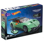 Set de constructii Hot Wheels Aston Martin Vulcan kolekcjonerski, Mega Bloks