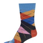 Sosete unisex multicolore inalte Happy Socks Argyle, Happy Socks